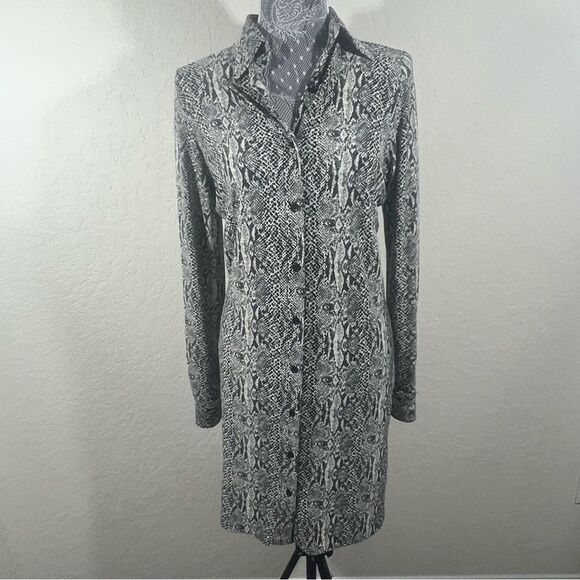 Norma Kamali Snake Print Jersey Knit Dress Women’s Size Small - Picture 1 of 8